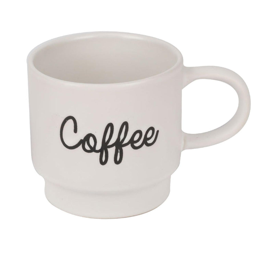 Tazón Loza Blanco & CARACTER(34) & Coffee& CARACTER(34) & 300ml 9x8.8cm
