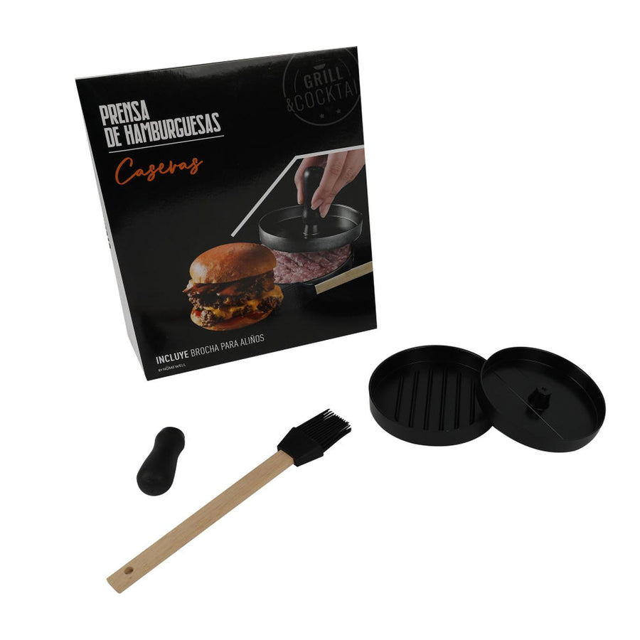 Set Molde de Hamburguesas + brocha 11.7x8.5cm