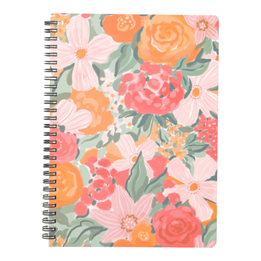 Libreta Diseño Flores 18*25 80 Hojas