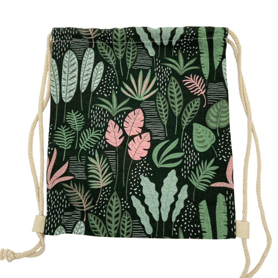 Mochila Tela Flores 32x37.5cm