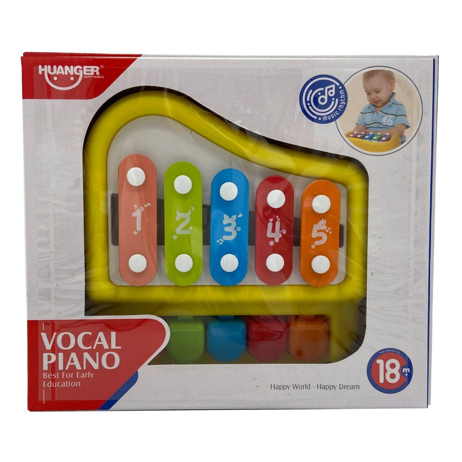 Piano y Xilófono Musical Infantil Amarillo