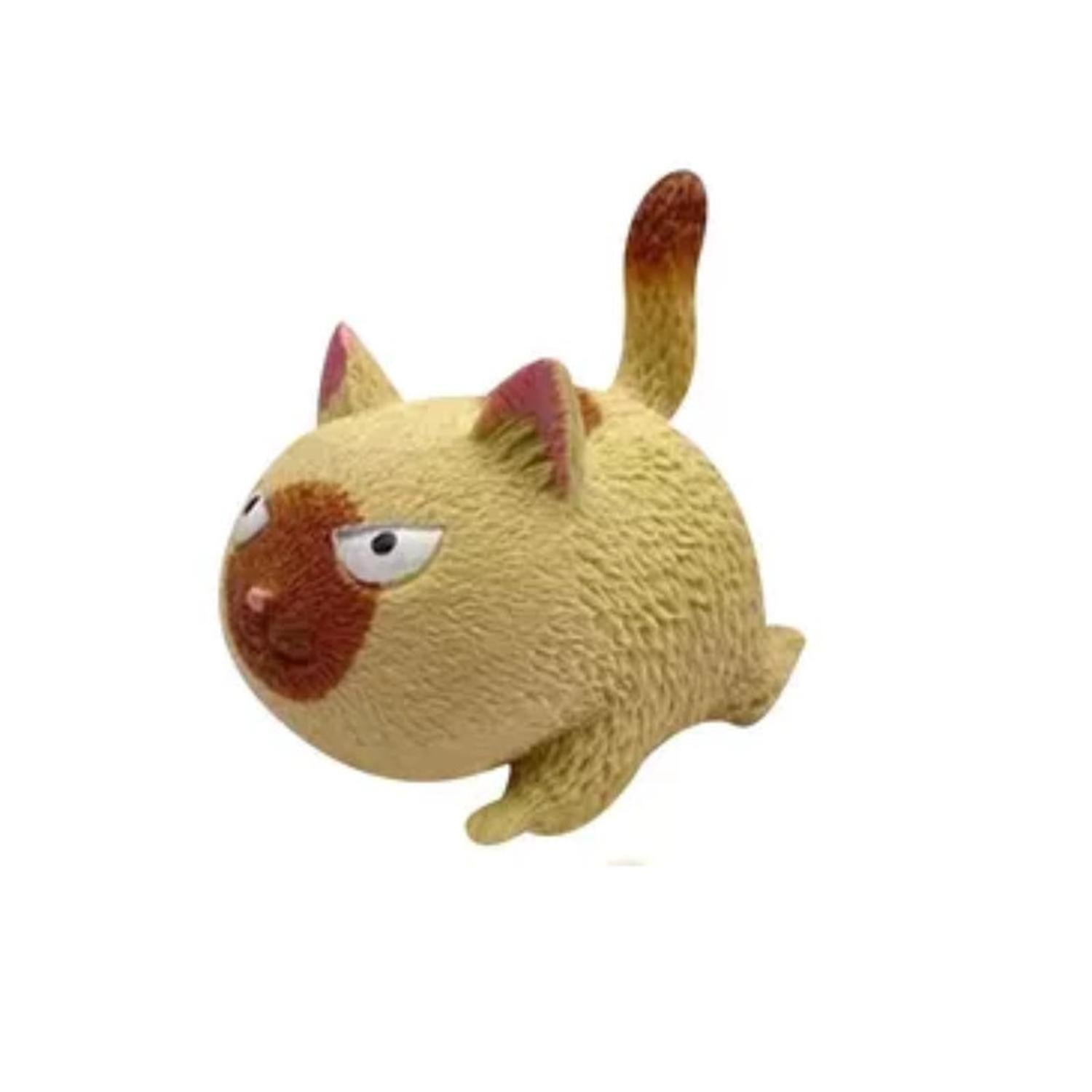 Gato Peluche Squeeze 12*8Cm Cafe Claro – BIX