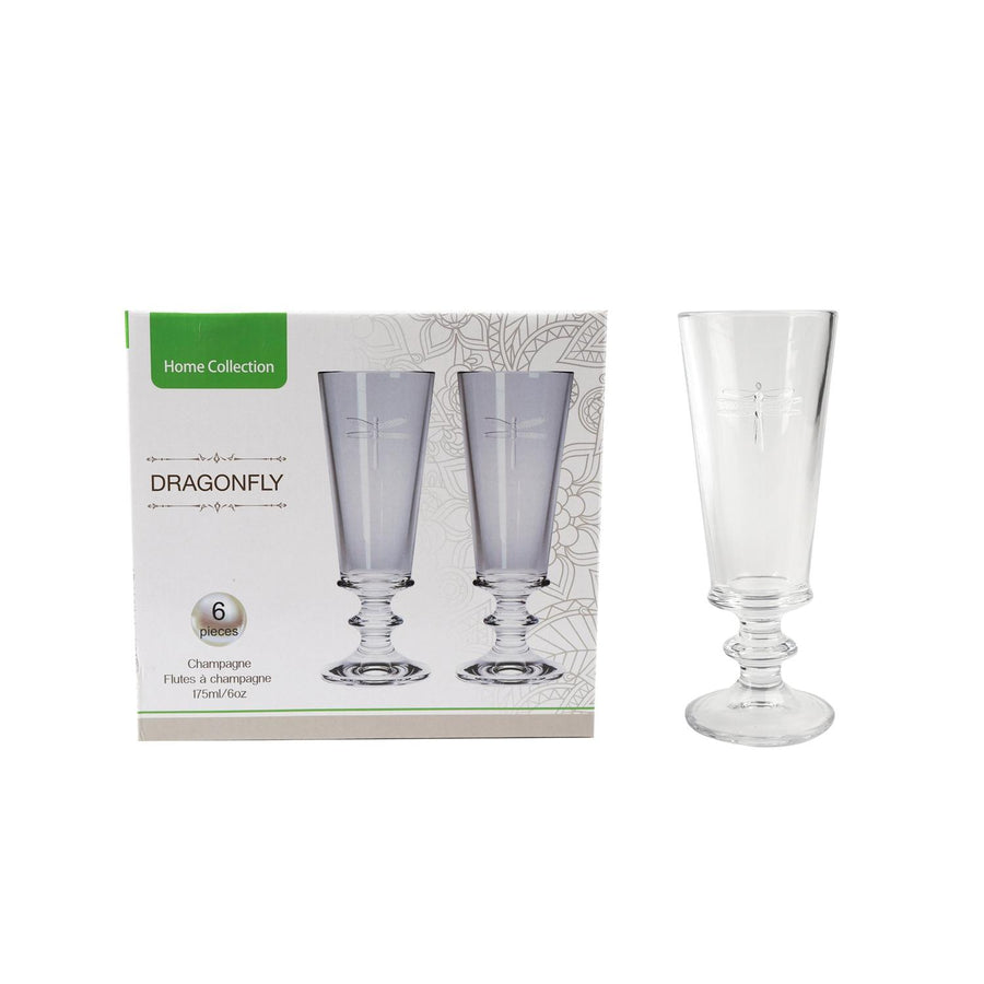 Set de Copas Champagne Vidrio 175ml