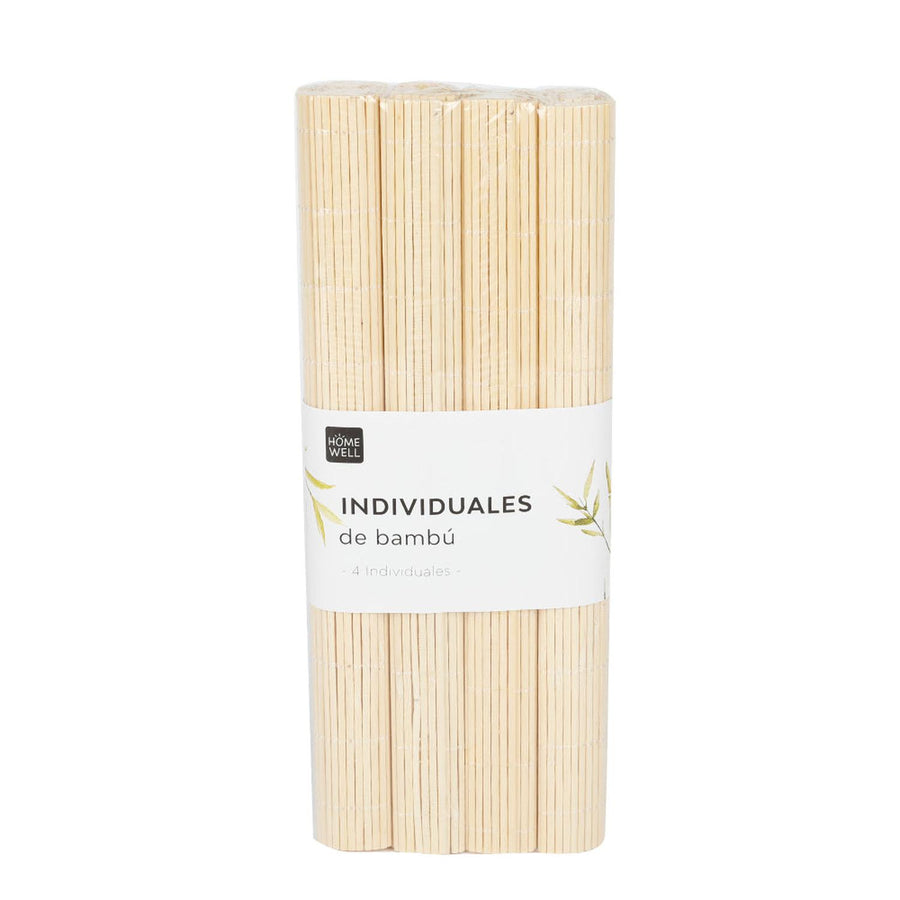 Individual de Bambú Beige 40x30cm (4u)