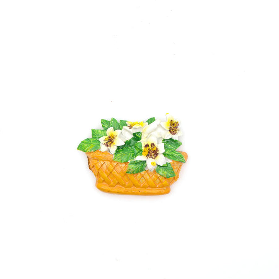 Magnetico flores Blancas7*5.5cm