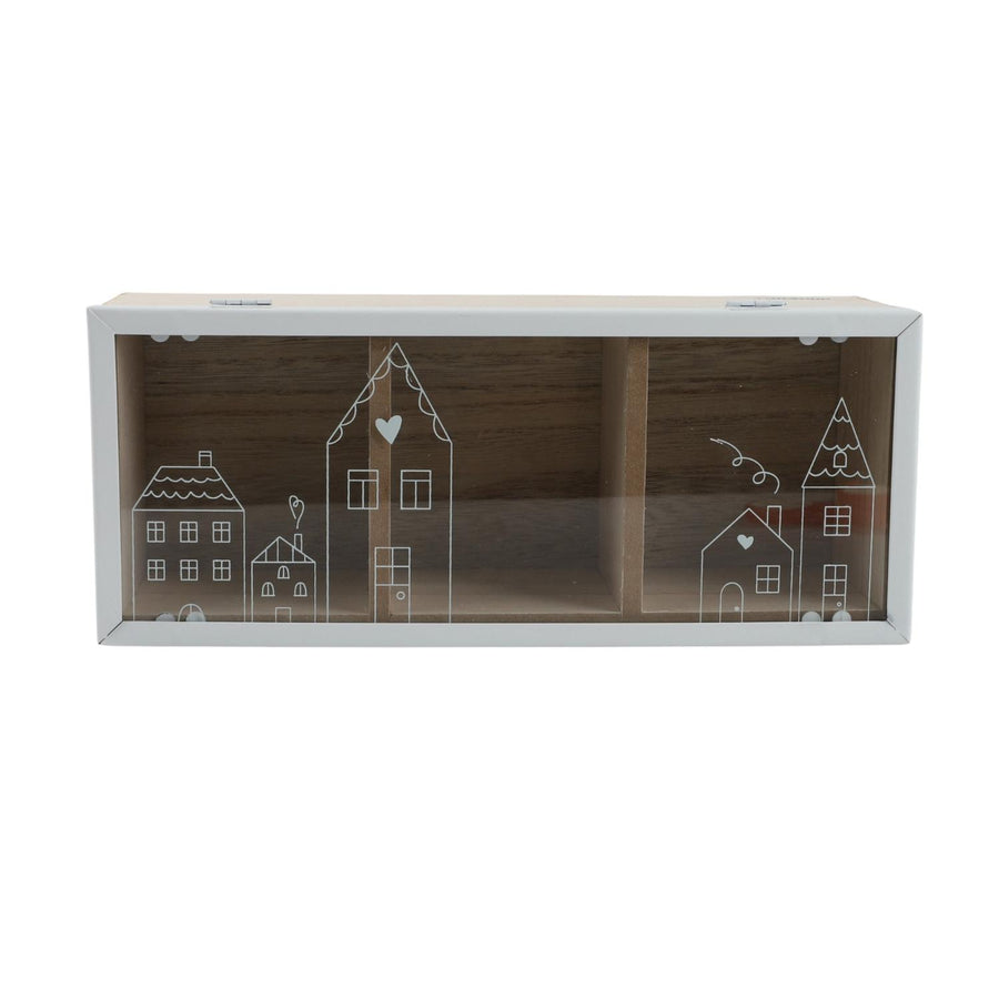 Caja de Té Madera Rústica *3