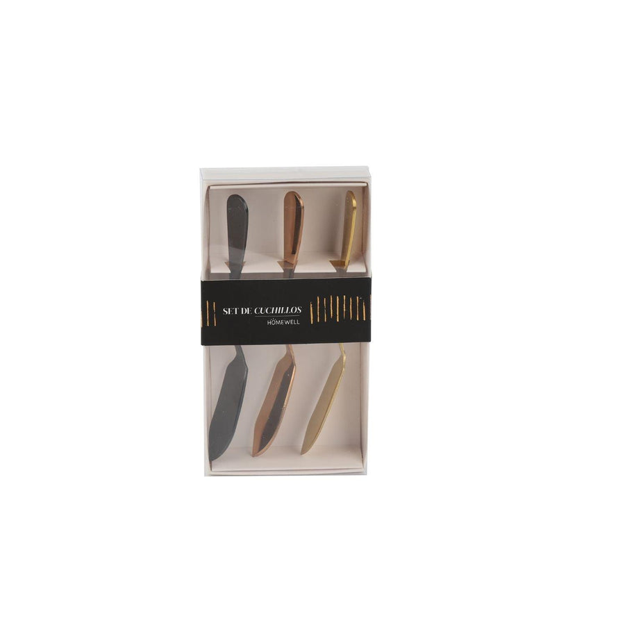 Set 3 Cuchillos Metal 1.6x14.6Cm