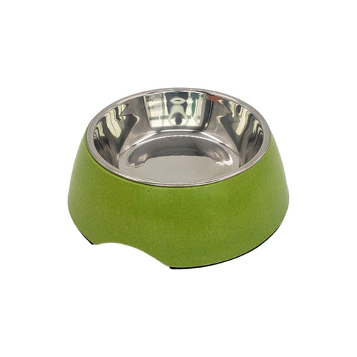 Plato Mascota Verde 14*6cm
