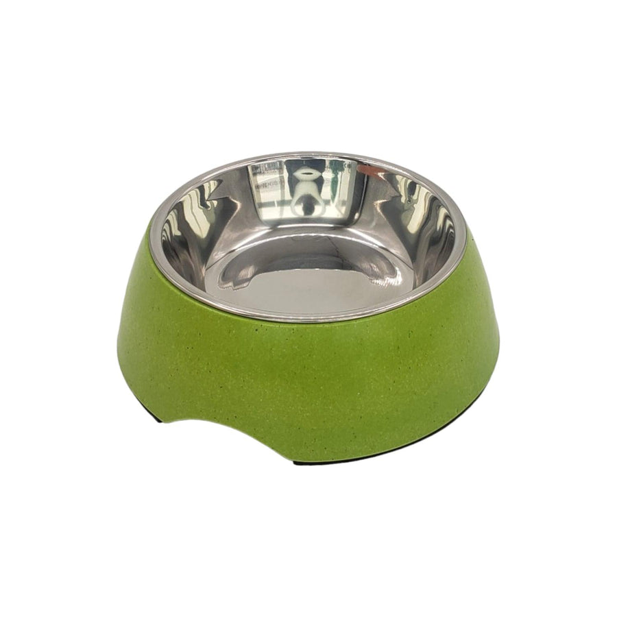 Plato Mascota Verde 14*6cm