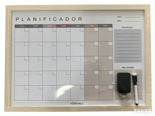 Pizarra Planner Neutro Mensual