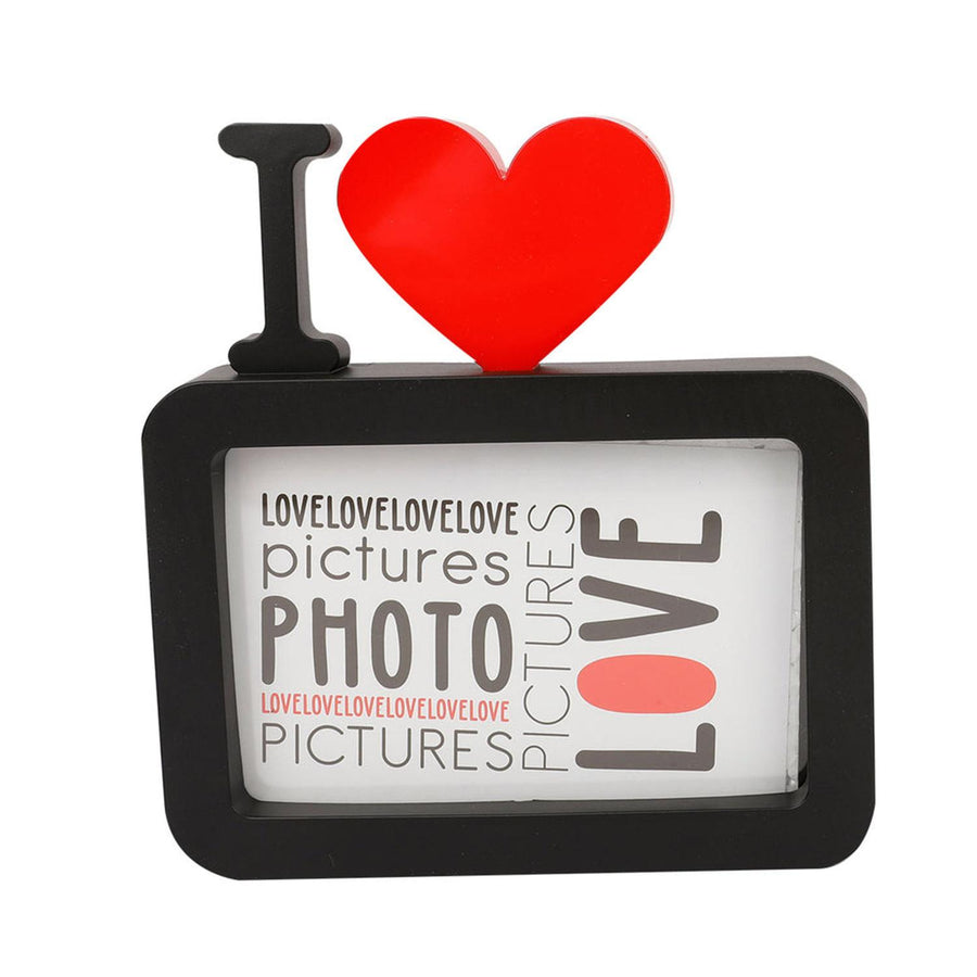 Marco Foto Diseño I Love Negro 18x18cm
