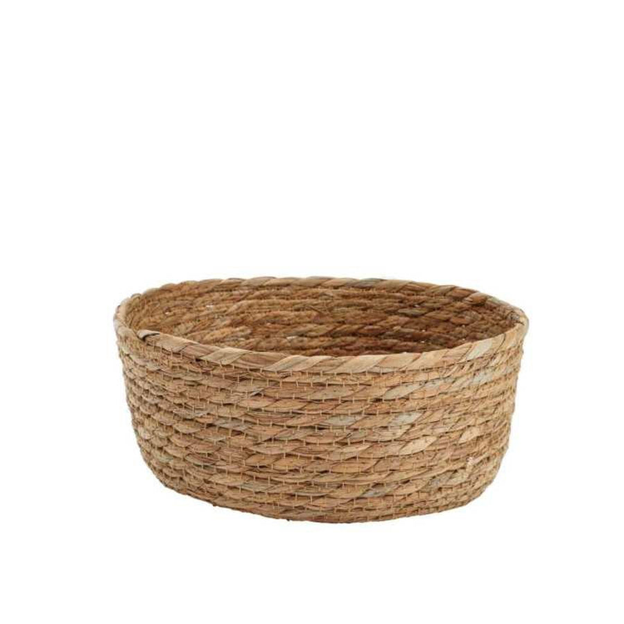Canasto De Mimbre Natural Redondo 25x10cms