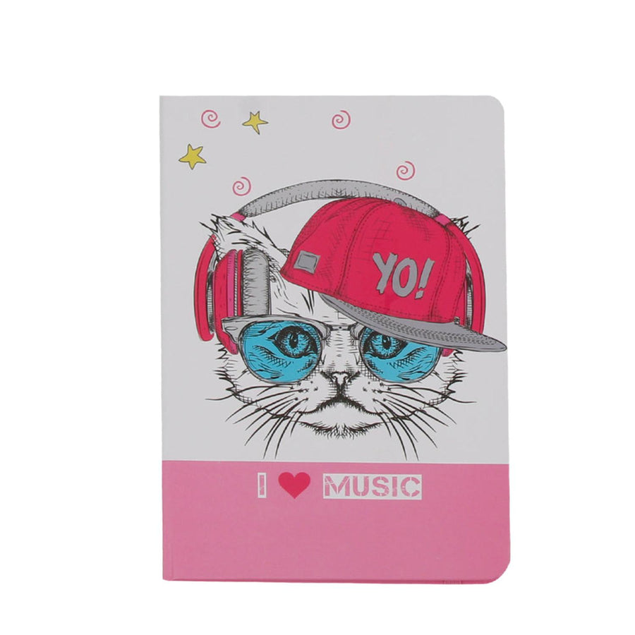 Libreta Diseño Gato (80 pág) 21x14.5cm