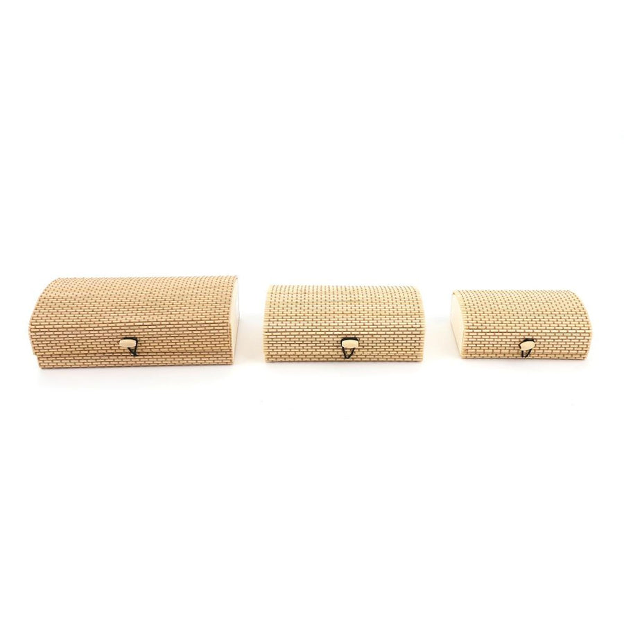Set de Baúles de Bambú 18x10x6cm (3u)