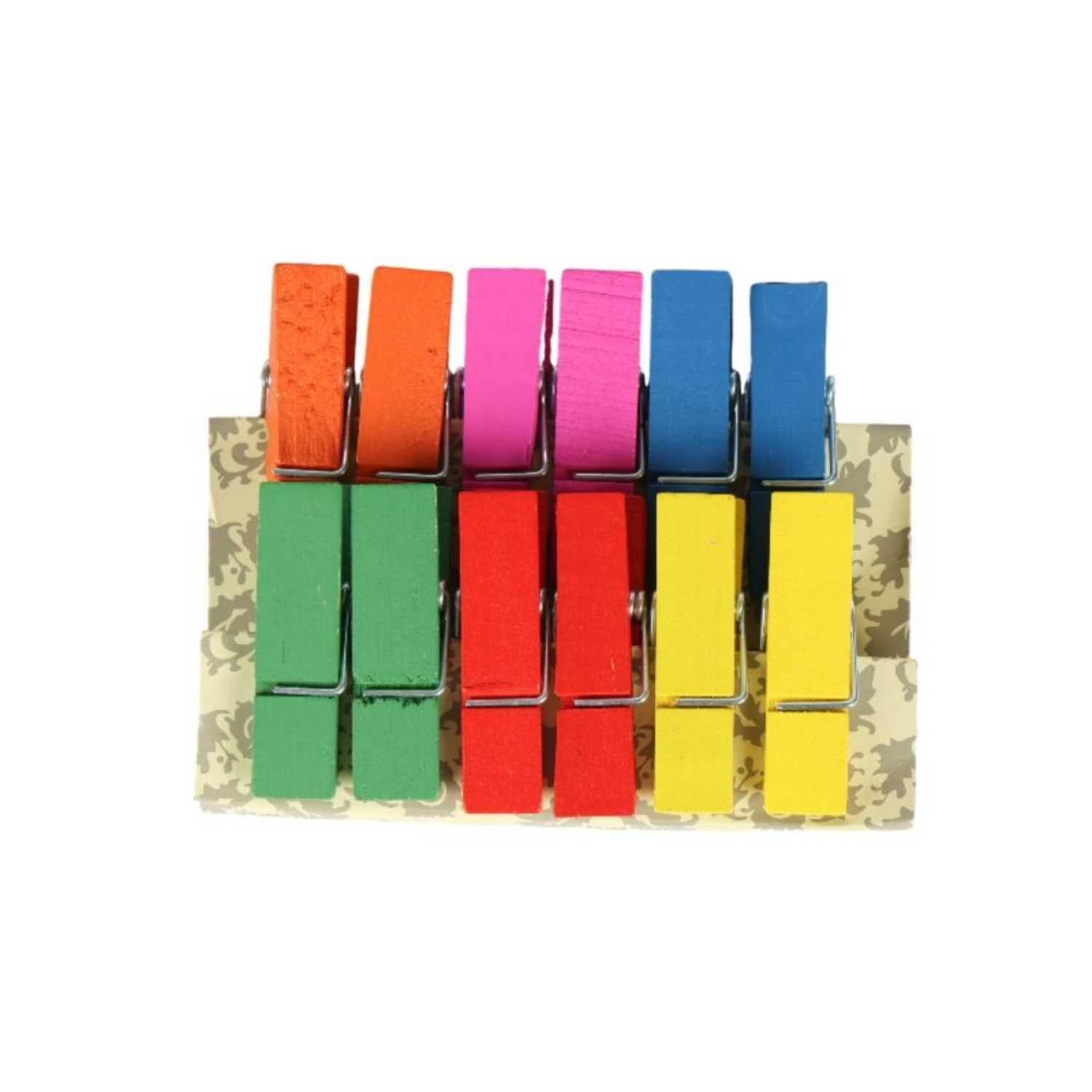 Set De Pinzas Colores 12 Piezas 4.5x1.2cm – BIX