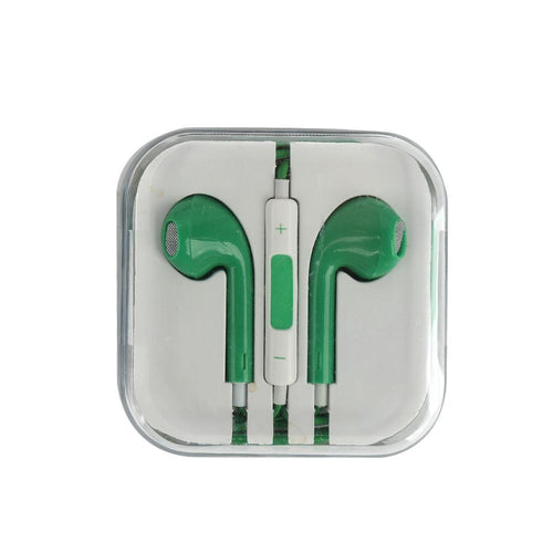 Audifono con Control Volumen Verde