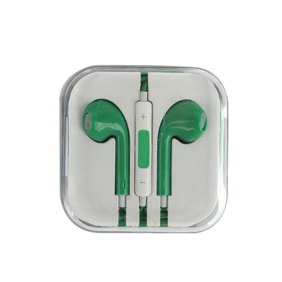 Audifono con Control Volumen Verde