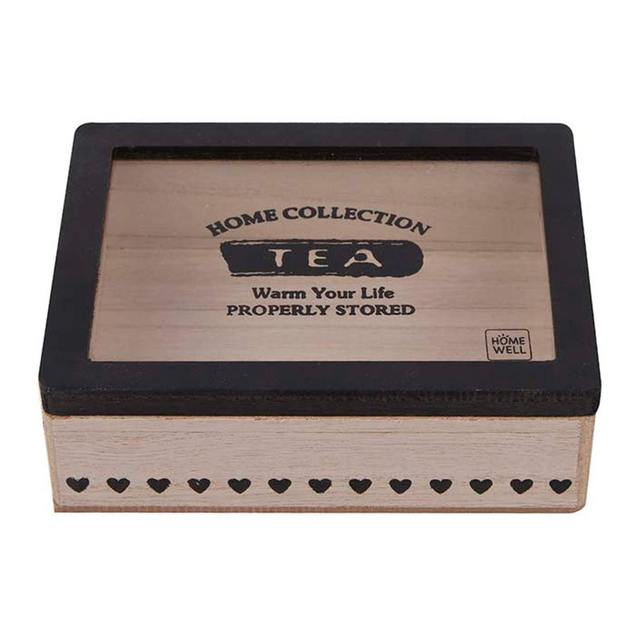 Caja De Té Madera 15x11x5cm