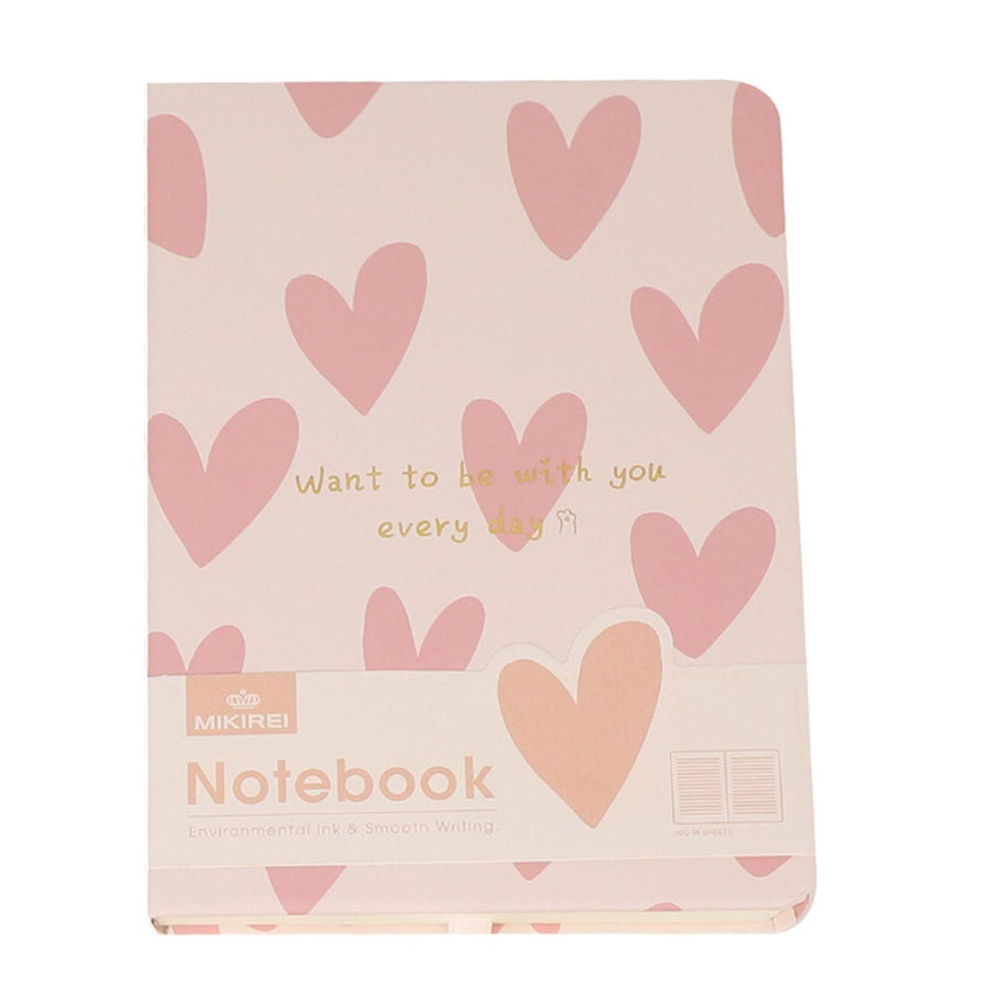 Libreta Tapa Dura Corazones 14.5x10.5cm 96pag