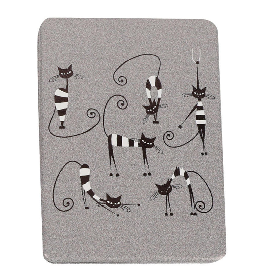 Espejo Cuadrado Diseño Gatos Negros 6x8.5cm