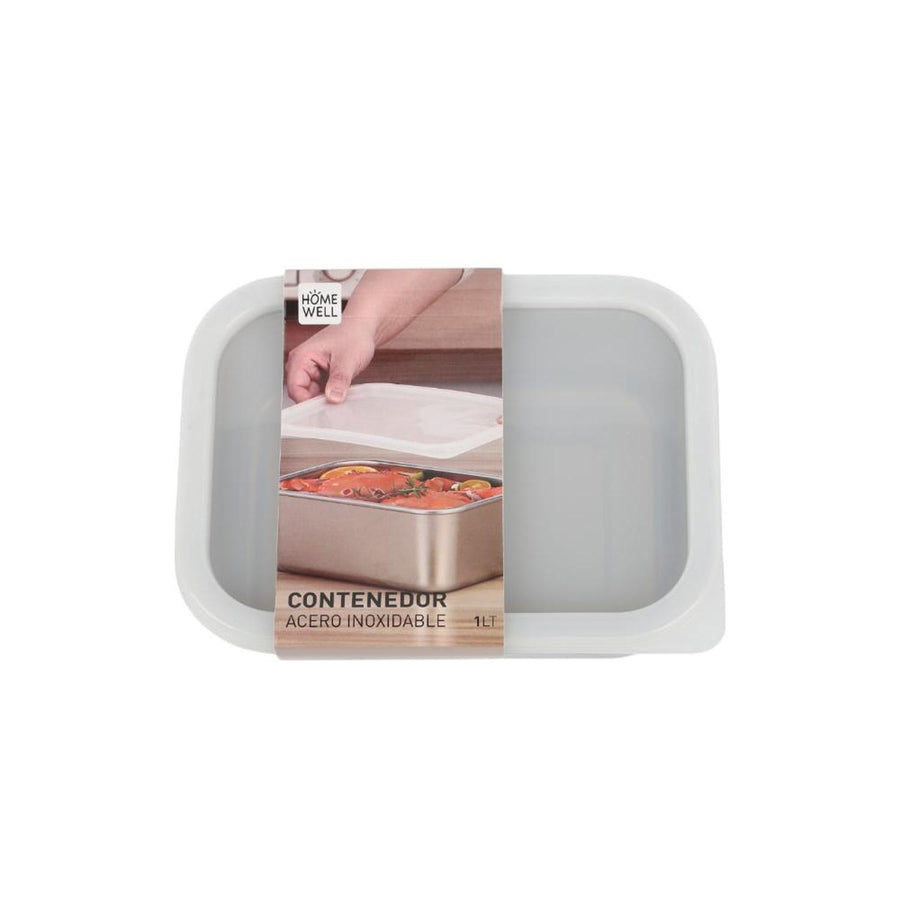 Contenedor de Acero Inoxidable con Tapa Hermética