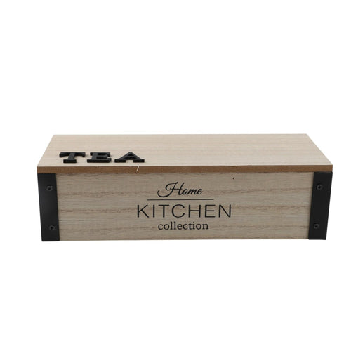 Caja de Té Rústica Natural *3