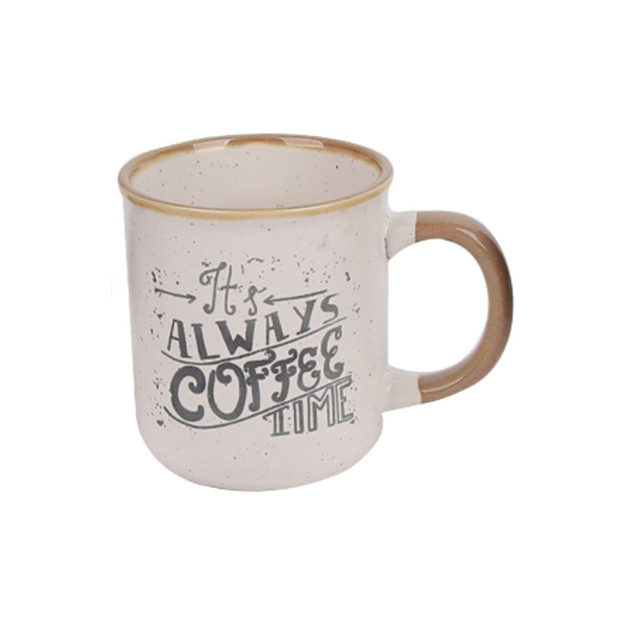 Tazón Loza Blanco & CARACTER(34) & It´s Always Coffe Time& CARACTER(34) & 8.7x7.7cm 200ml