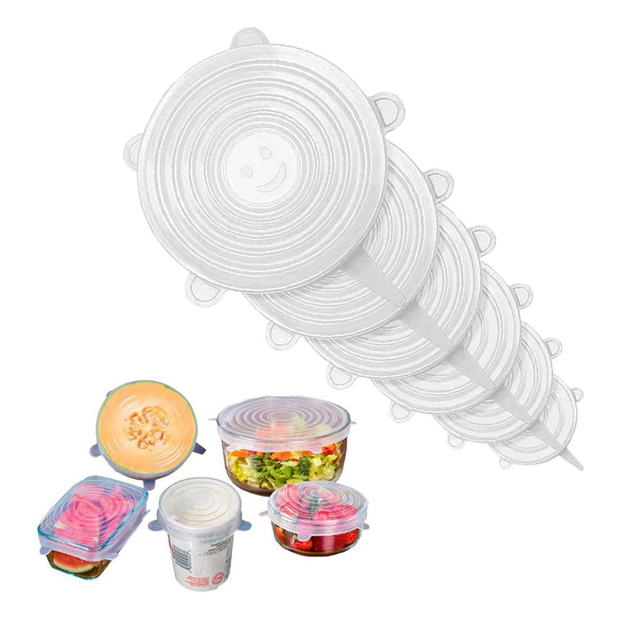 Set Tapas de Silicona Ajustables *6