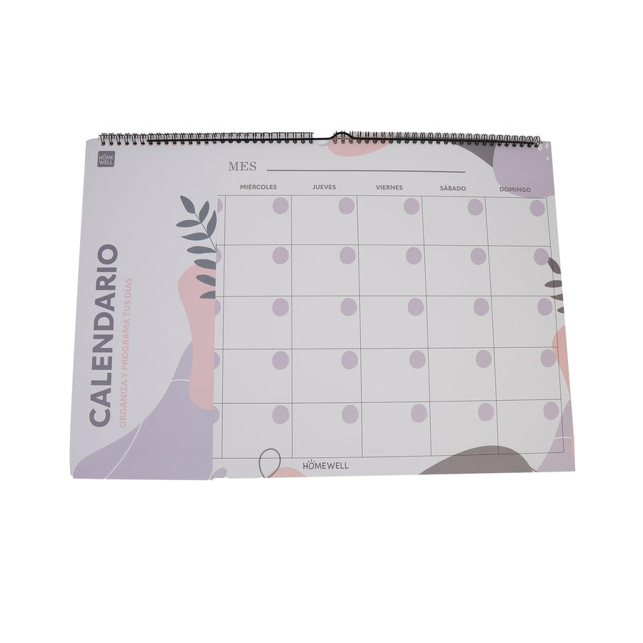 CALENDARIO ESPIRAL COLOR 50*35 CM 12 HOJAS