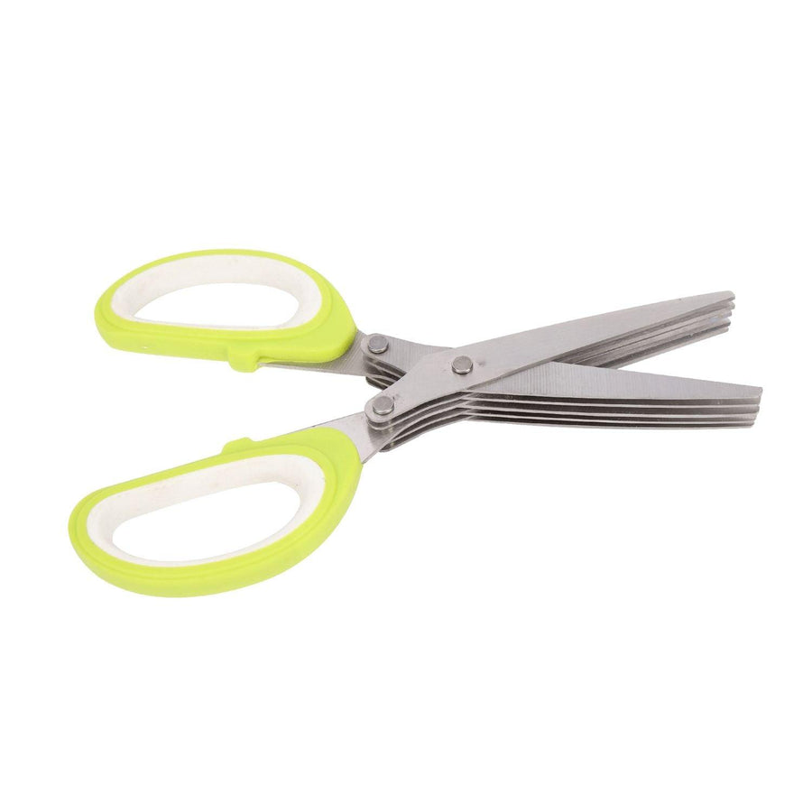 Tijera Multifuncional Cocina Verduras Hierbas 5 hojas