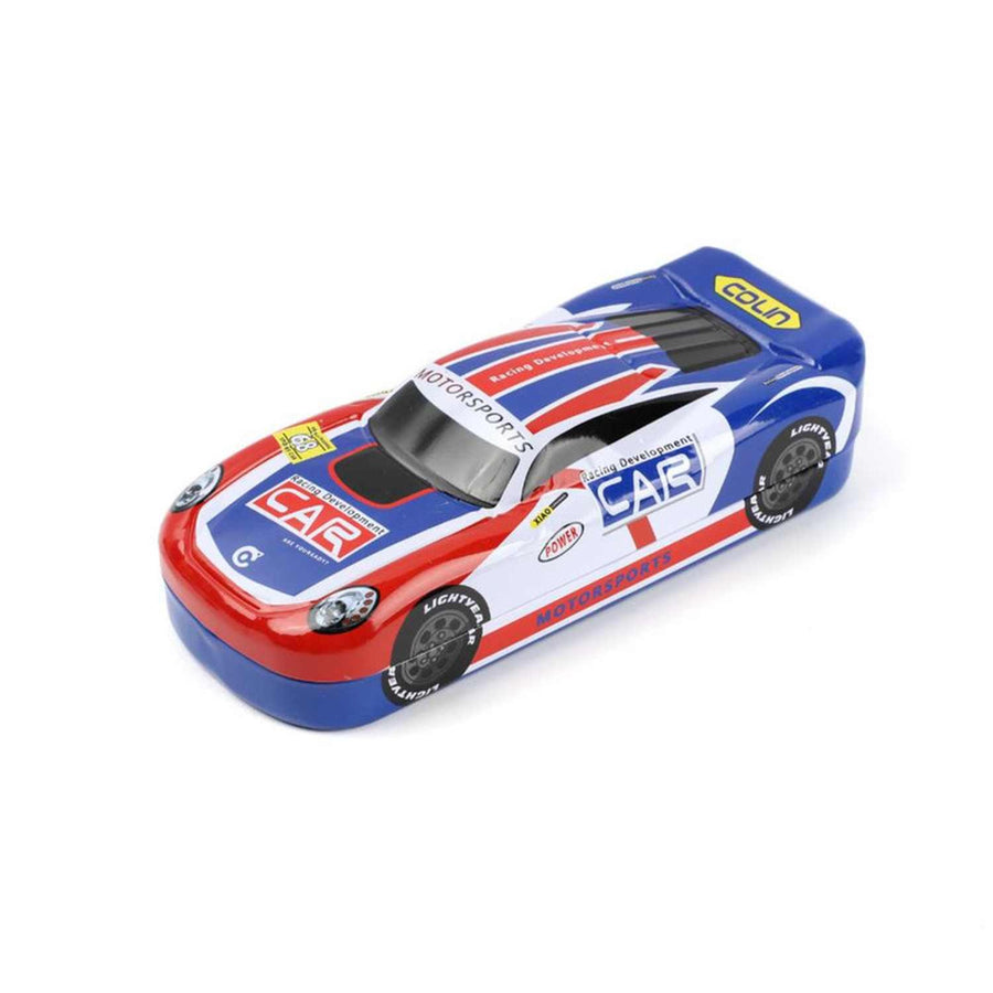 Estuche Metálico Auto 21x6x8.5cm Diseño Tricolor