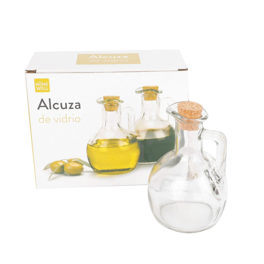 Set Alcuza Aceitero de Vidrio 190ml (2u)