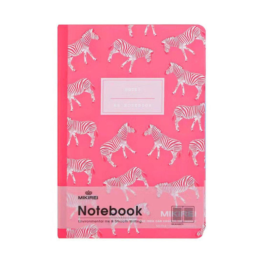 Libreta Tapa Dura Cebras Rosada 14.5x10.5cm 96pag