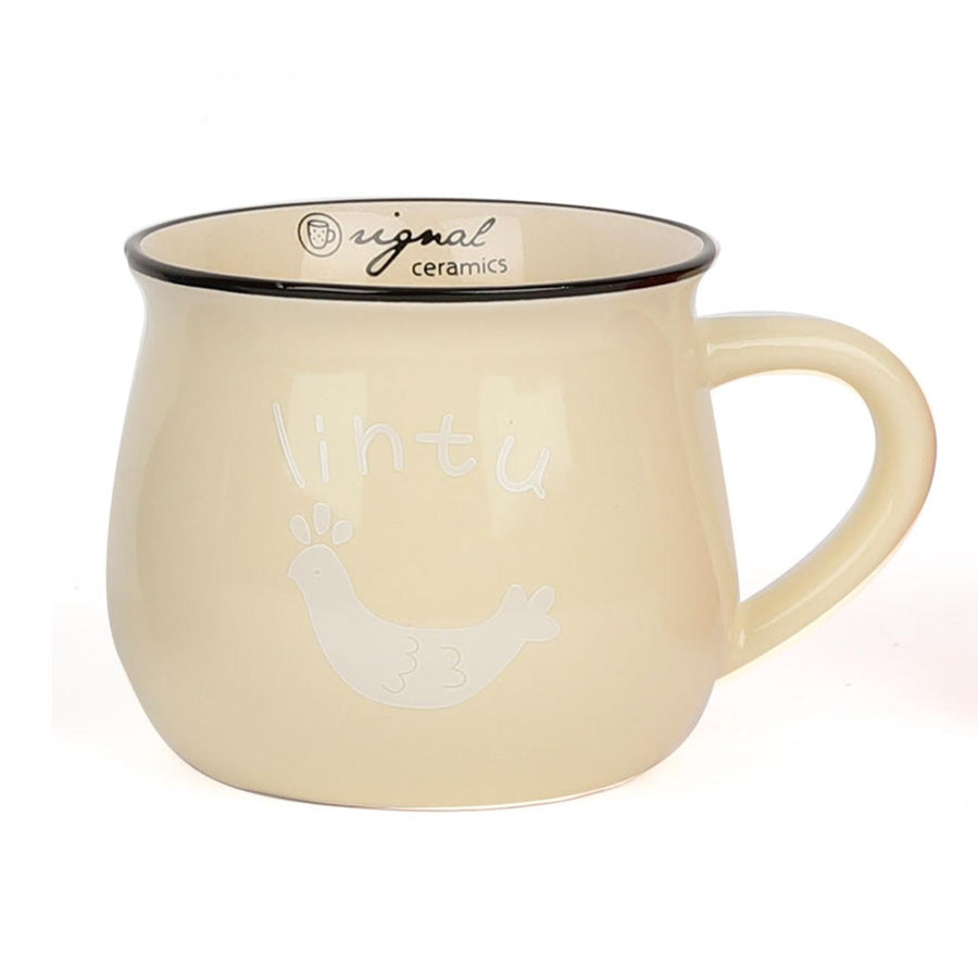 Tazón Mug Diseño Amarillo 9x9x8.5cm
