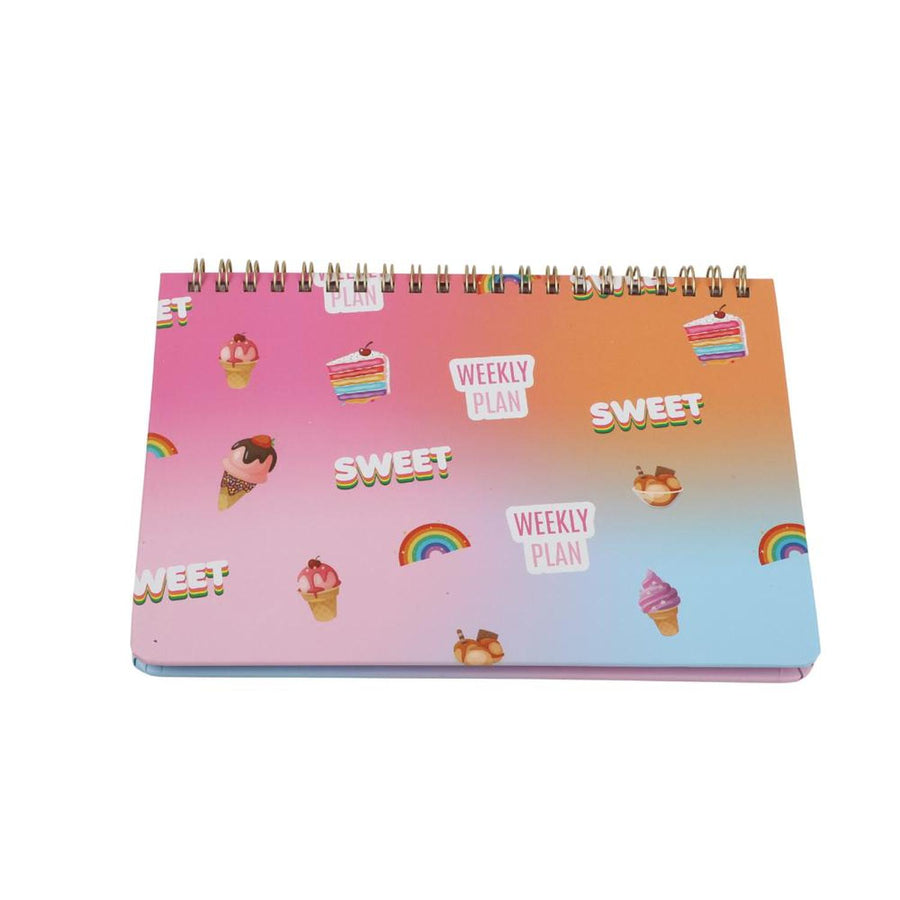 Planificador Semanal Rosado Weekly Plan Sweet Candy