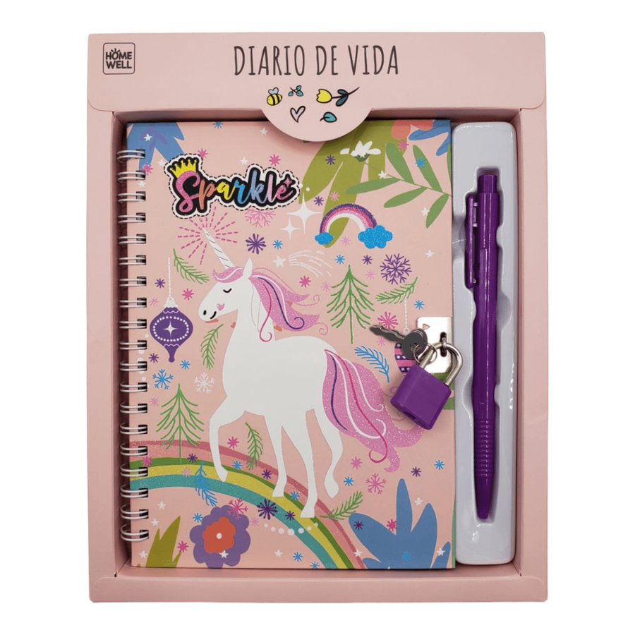 Diario de vida Rosa 22x18cm 45 Hojas