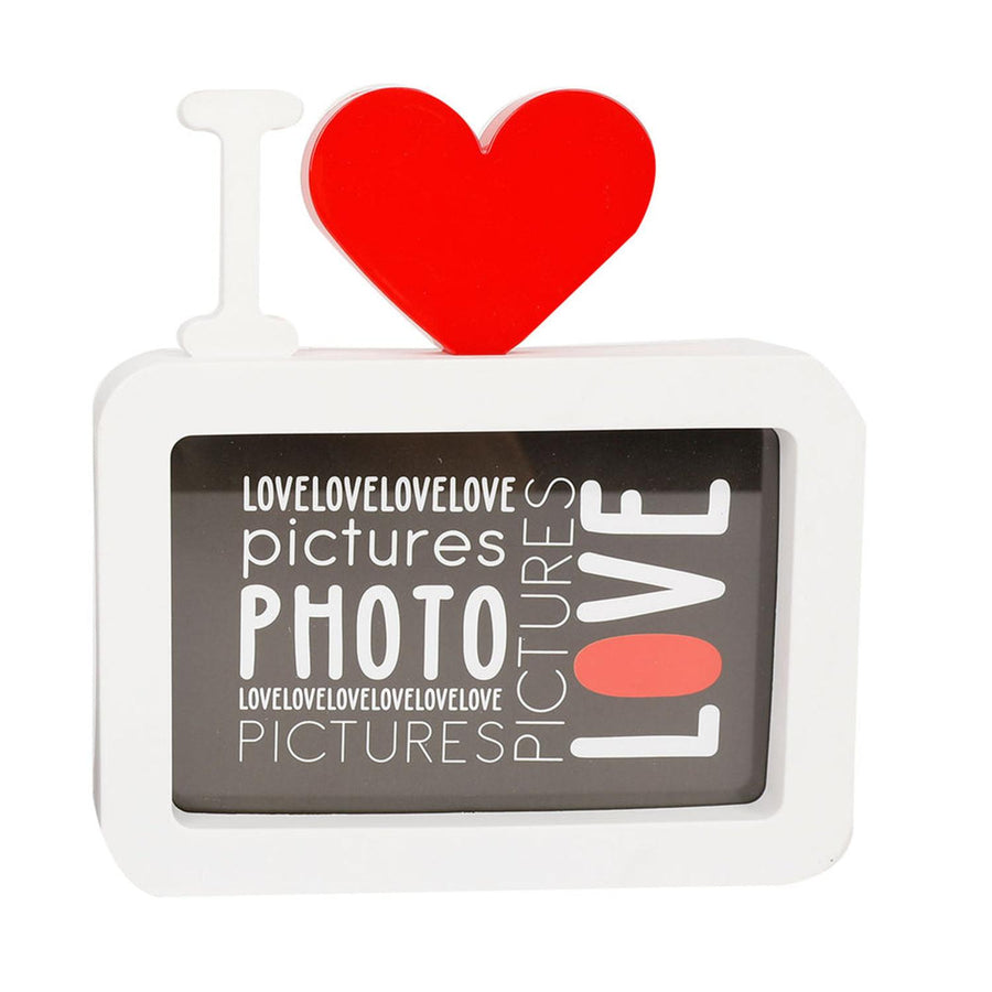 Marco Foto Diseño I Love Blanco 18x18cm