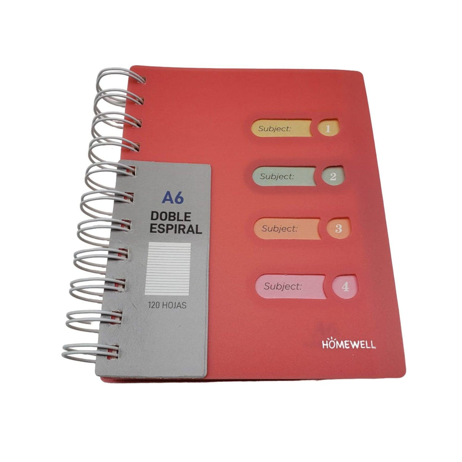 Notebook Rojo 11x14.5cm