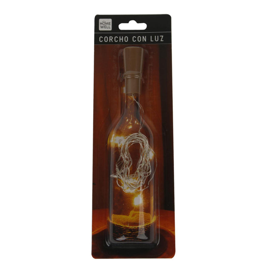 Corcho con Luz Decorativo para Botellas