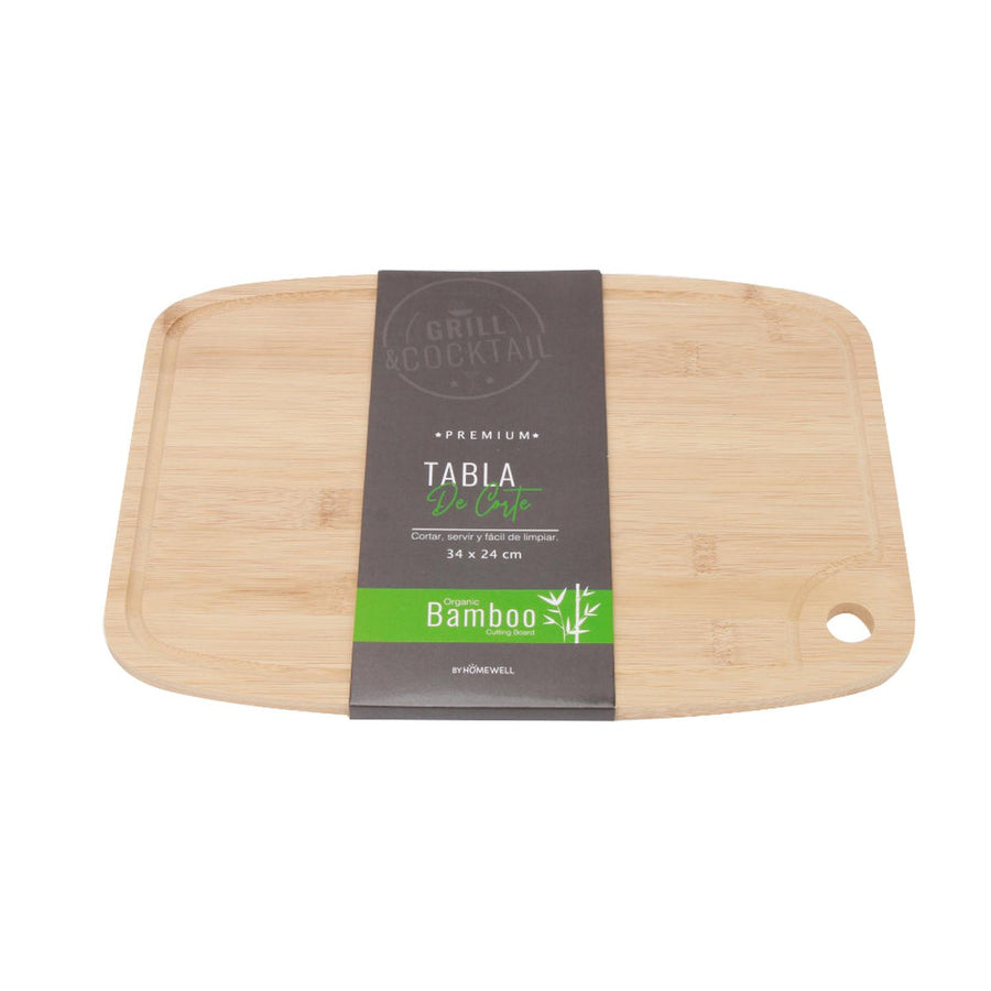 Tabla de Picar de Bambú 34x24x1cm