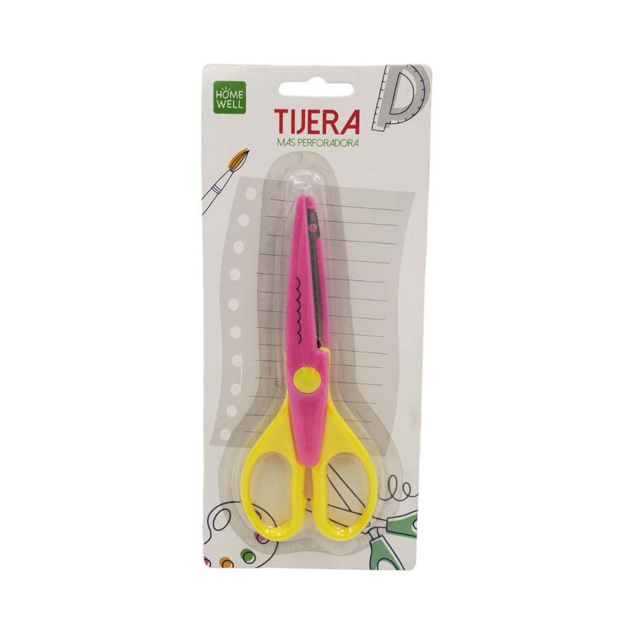 Tijeras con Forma Rosado