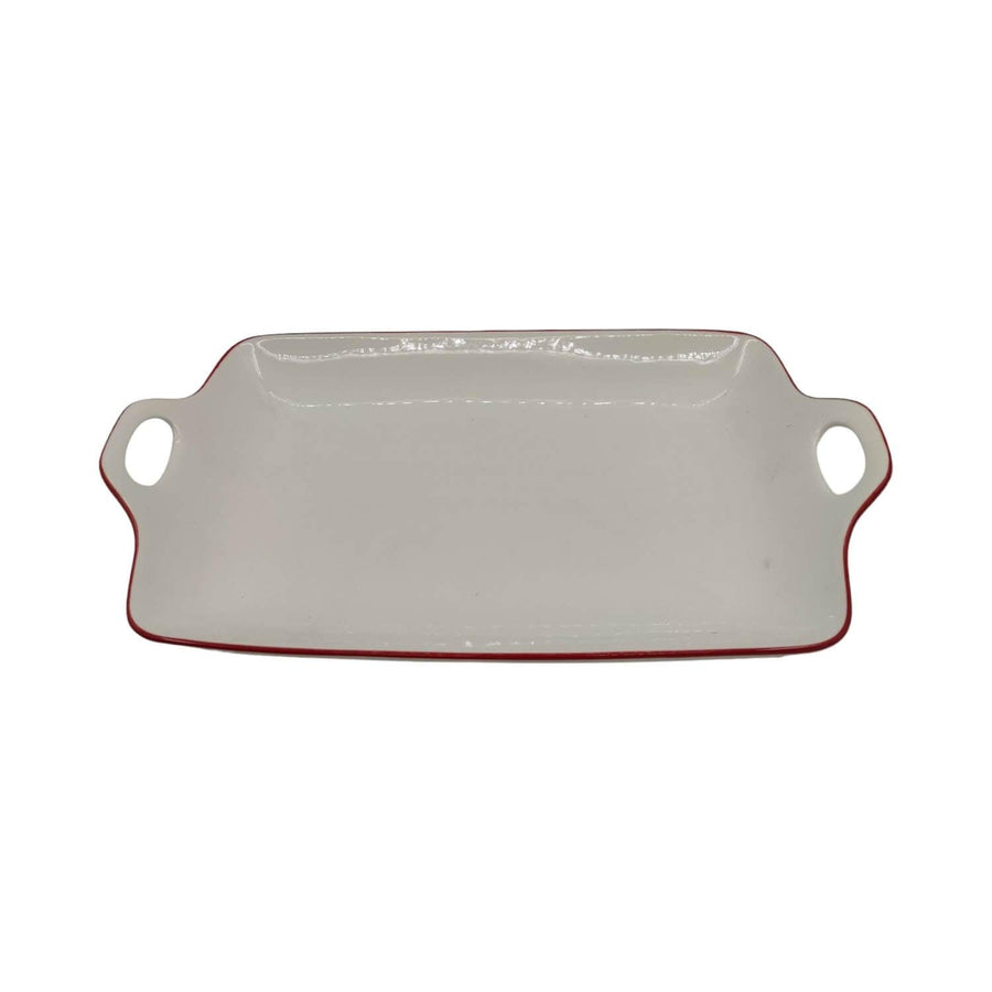 Bandeja Rectangular Blanco 32x19x5cm