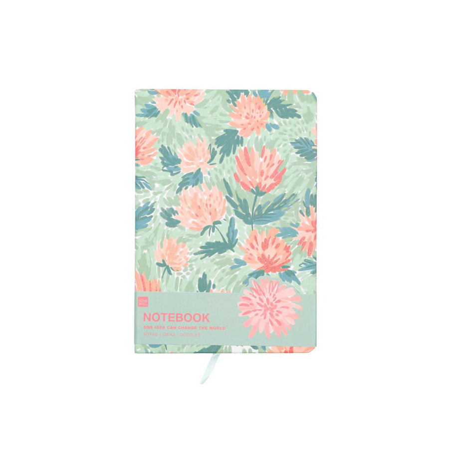 Libreta Diseño Flores Rojas 21*14.5 96 Hojas