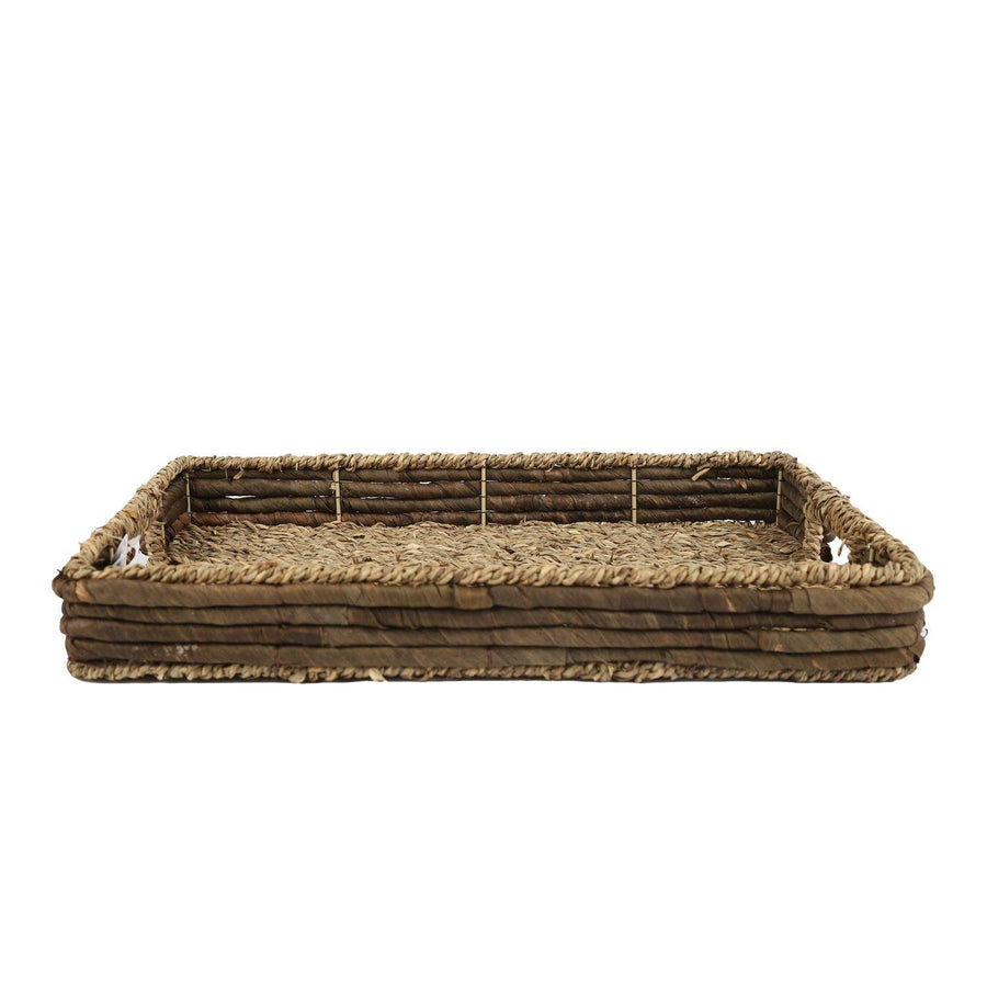 Bandeja De Rattán Rectangular 40x28x5cm