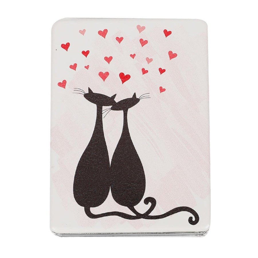 Espejo Cuadrado Diseño Gatos Loves 6x8.5cm
