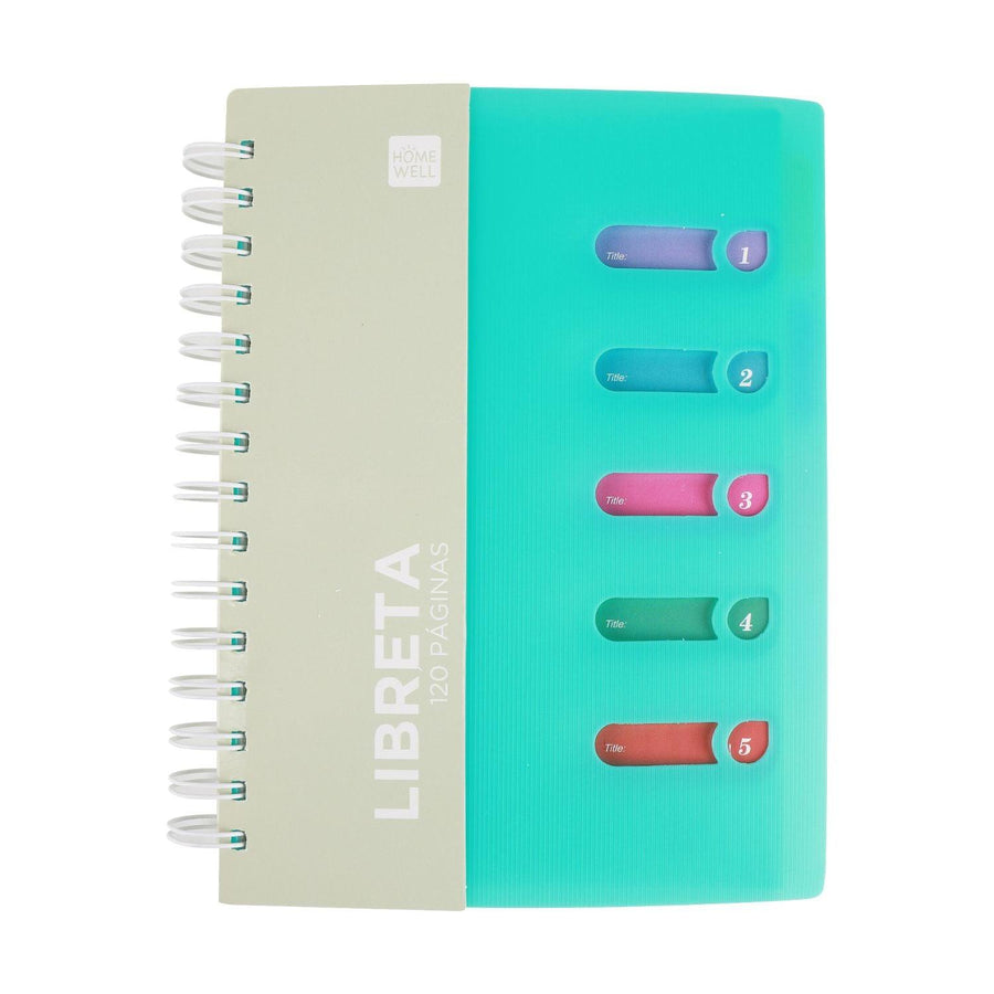 Libreta Notebook Celeste 11x14.5cm