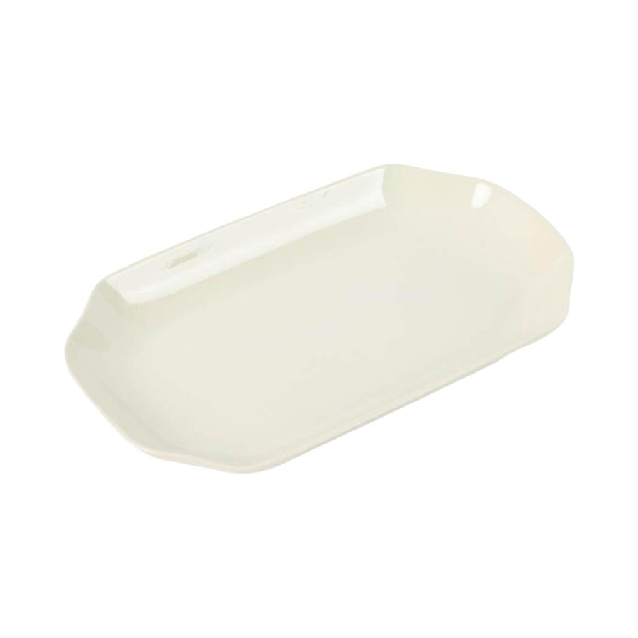 Bandeja Loza Blanco 27x15x3.5cm