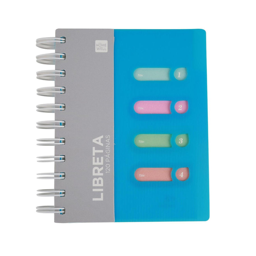 Libreta Notebook Azul 11x14.5cm