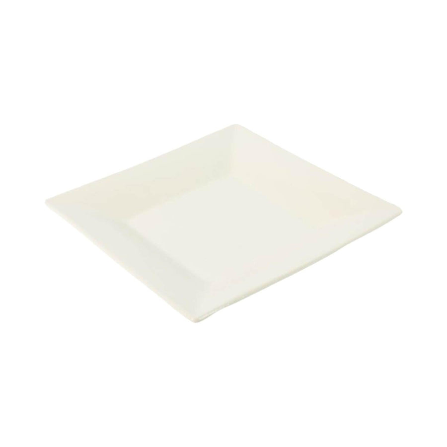 Plato Loza Cuadrado Blanco 20.5x20.5cm