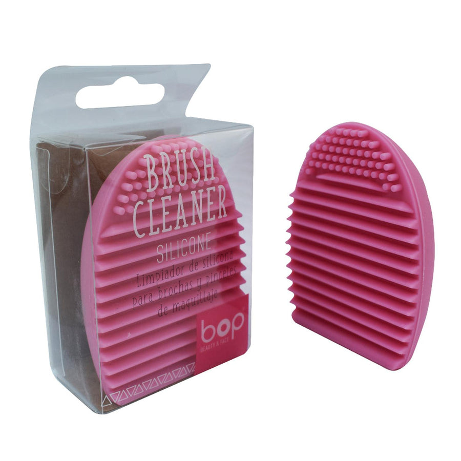 Limpia Brochas y Pinceles de Maquillaje Rosado Bop